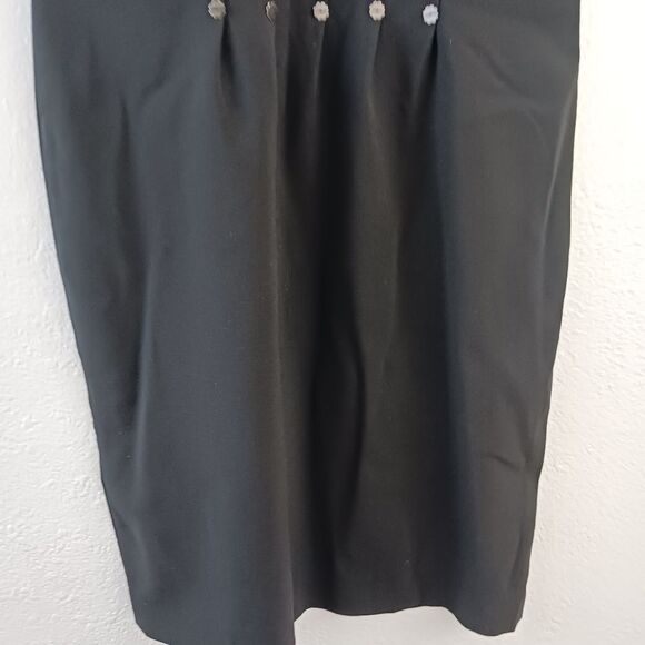 Moschino Black Wool Cocktail Dress with Sequin Detail size 4 - Picture 3 of 7